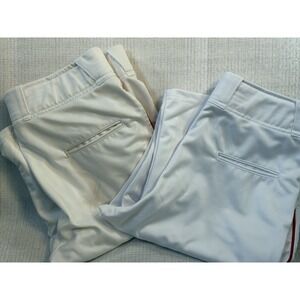 BOGO New Teamwork Athletic Apparel Adult White-Red Piped Baseball Pant  SZ 34